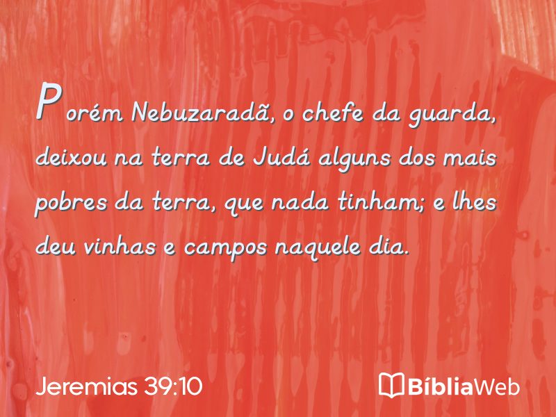 Jeremias 39:10 em imagem para compartilhar
