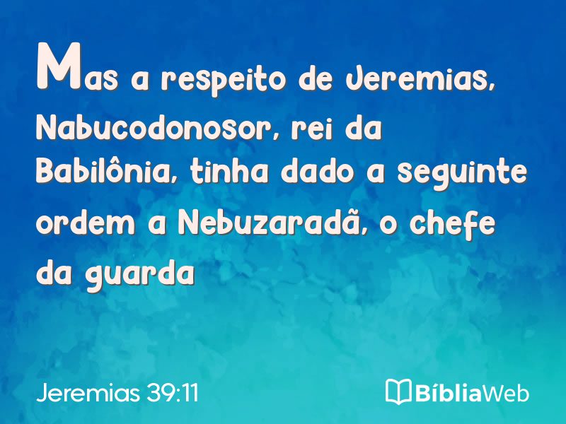 Jeremias 39:11 em imagem para compartilhar