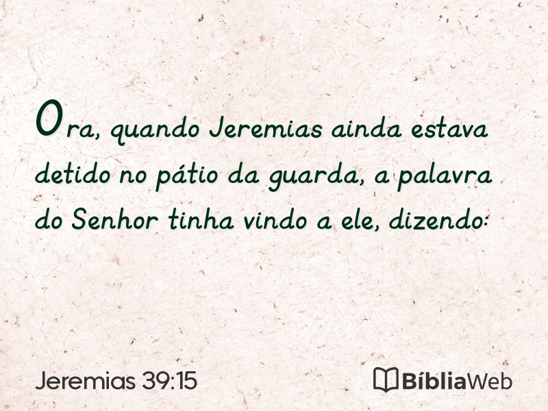 Jeremias 39:15 em imagem para compartilhar