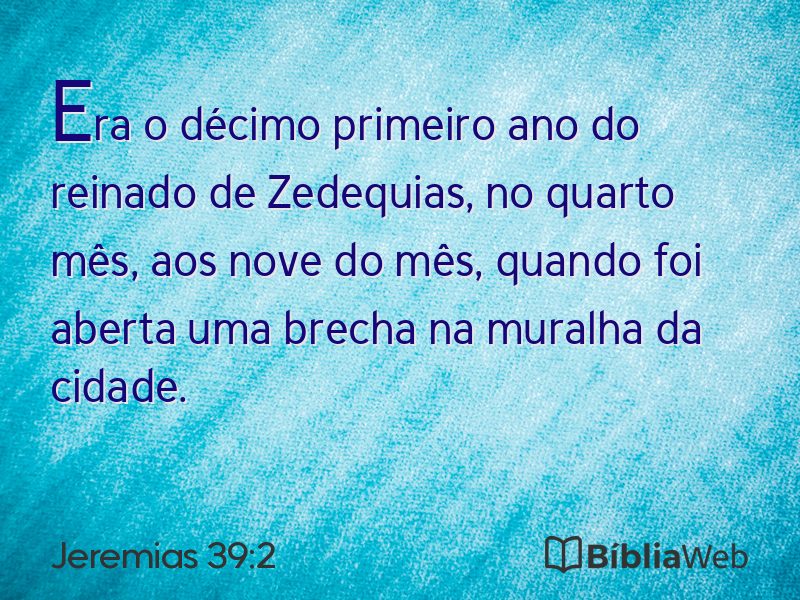 Jeremias 39:2 em imagem para compartilhar