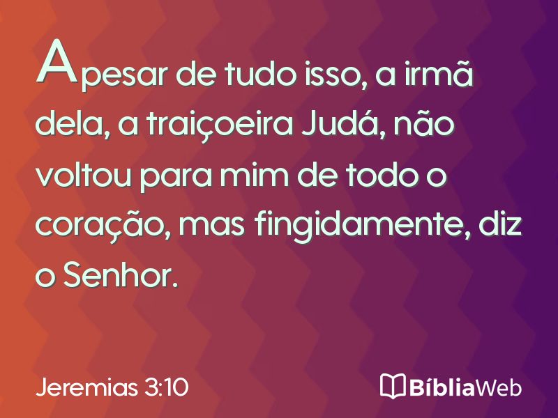 Jeremias 3:10 em imagem para compartilhar