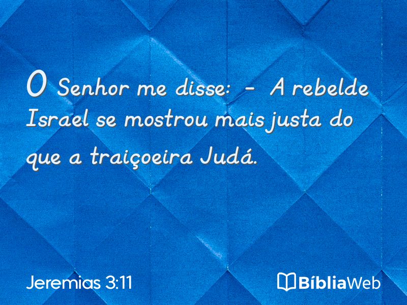 Jeremias 3:11 em imagem para compartilhar
