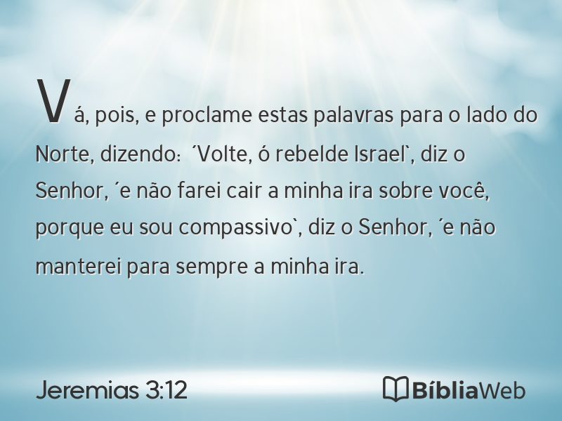 Jeremias 3:12 em imagem para compartilhar
