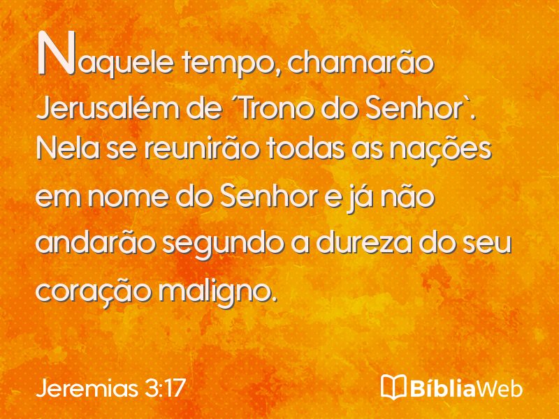 Jeremias 3:17 em imagem para compartilhar