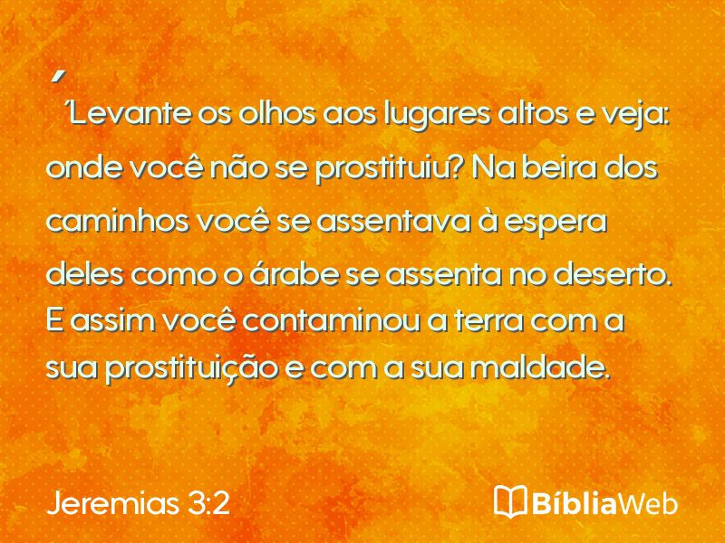 Jeremias 3:2 em imagem para compartilhar