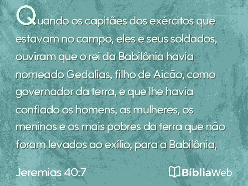 Jeremias 40:7 em imagem para compartilhar