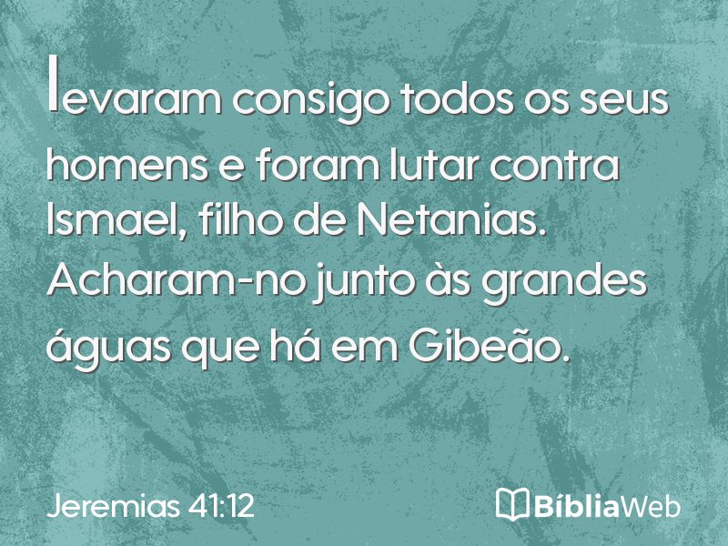 Jeremias 41:12 em imagem para compartilhar