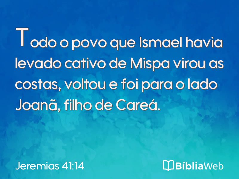 Jeremias 41:14 em imagem para compartilhar