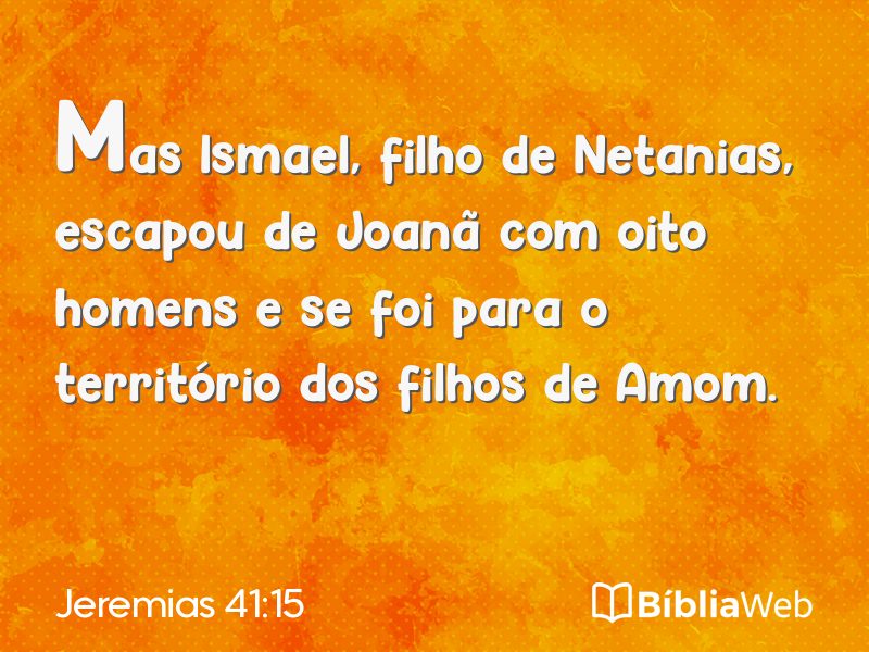 Jeremias 41:15 em imagem para compartilhar