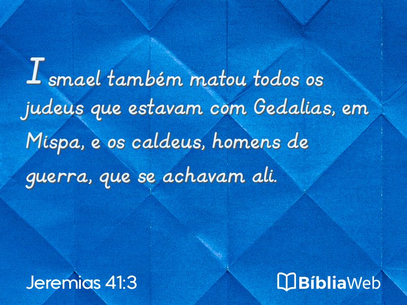 Jeremias 41:3 em imagem para compartilhar
