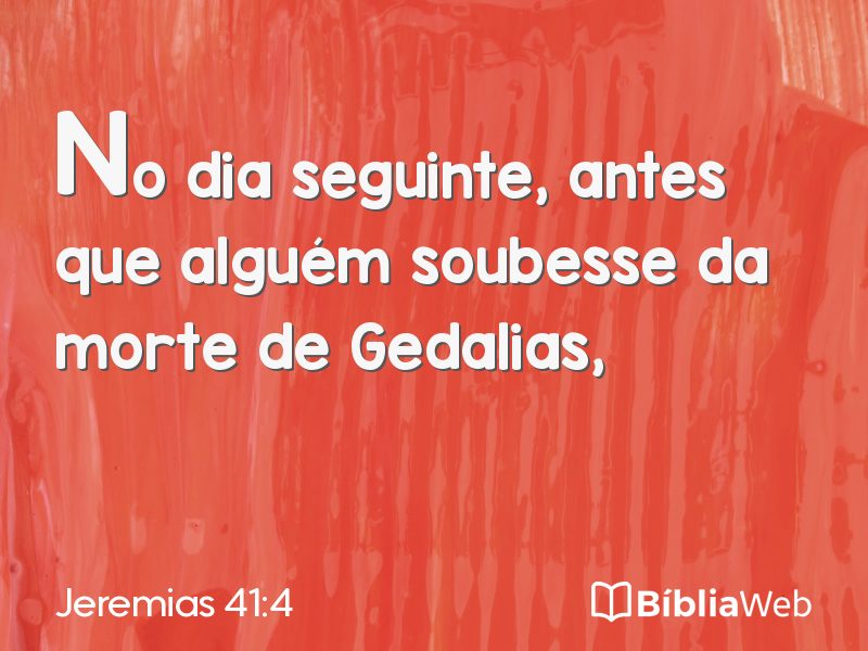 Jeremias 41:4 em imagem para compartilhar