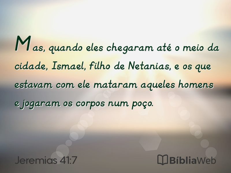 Jeremias 41:7 em imagem para compartilhar