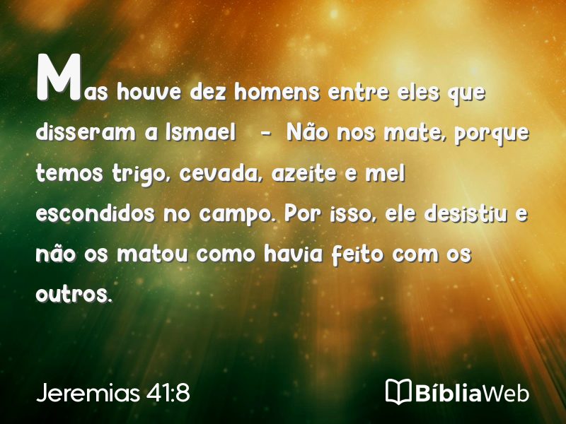 Jeremias 41:8 em imagem para compartilhar
