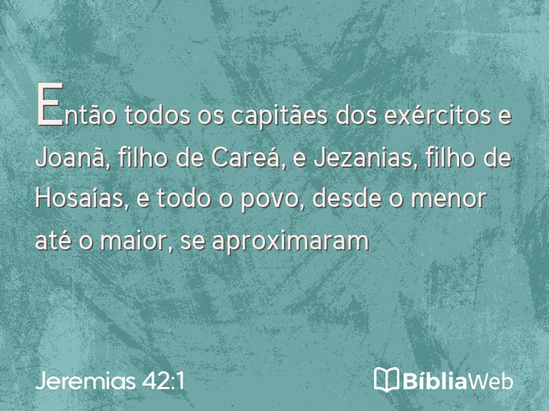 Jeremias 42:1 em imagem para compartilhar