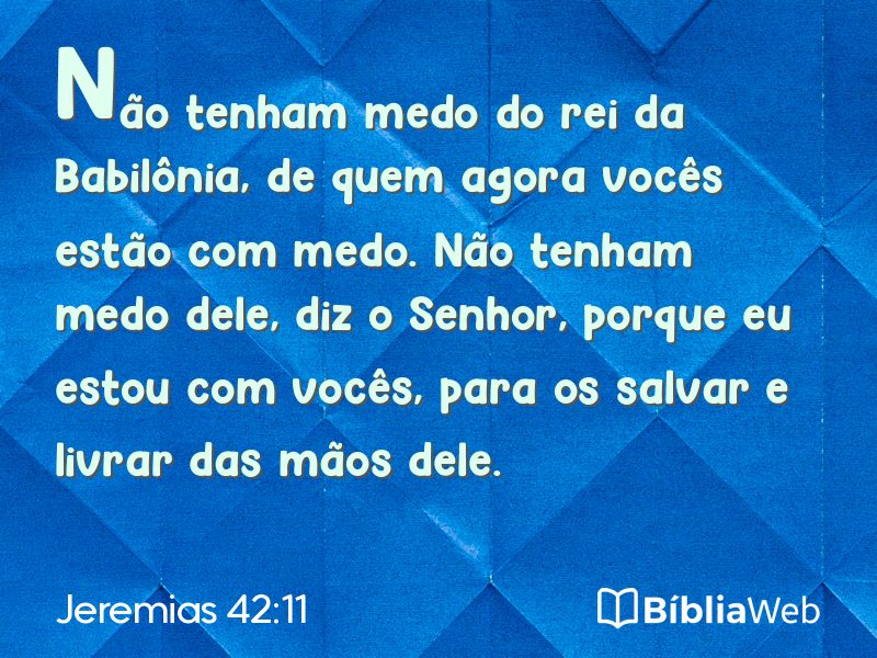 Jeremias 42:11 em imagem para compartilhar