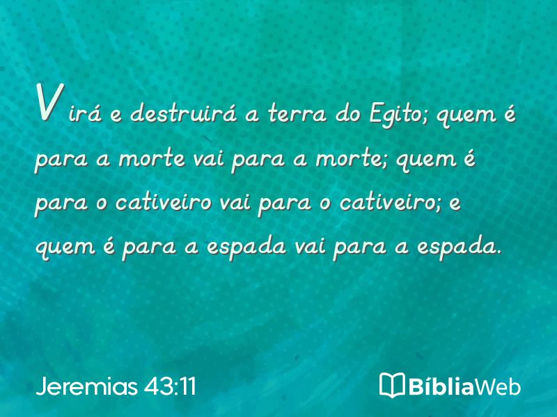 Jeremias 43:11 em imagem para compartilhar