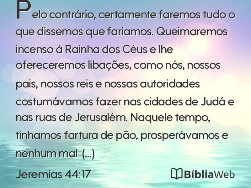 Jeremias 44:17 em imagem para compartilhar