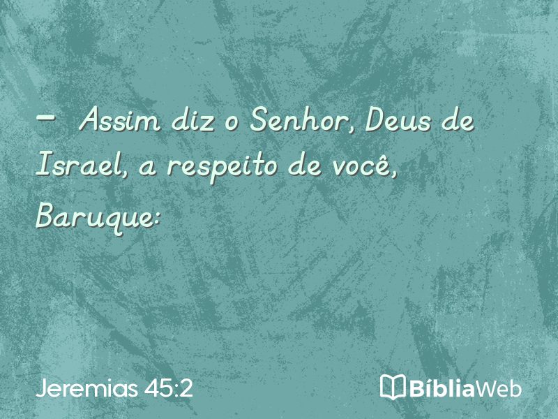 Jeremias 45:2 em imagem para compartilhar