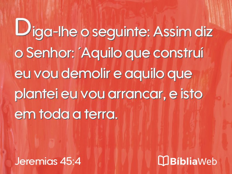 Jeremias 45:4 em imagem para compartilhar