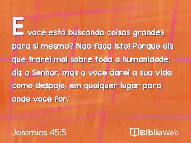 Jeremias 45:5 em imagem para compartilhar