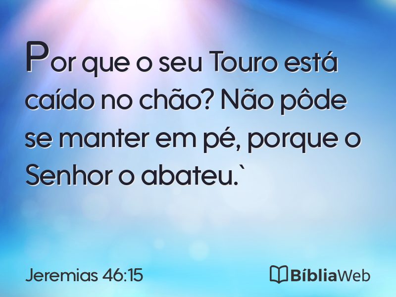 Jeremias 46:15 em imagem para compartilhar