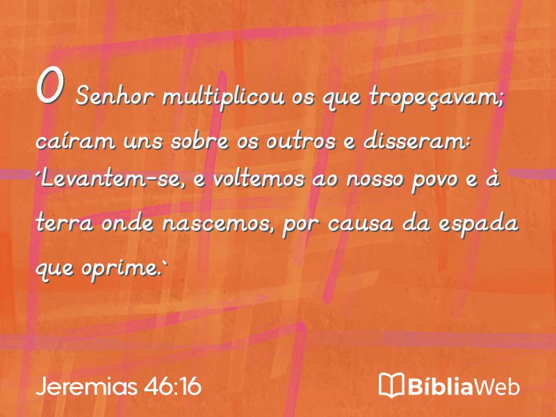 Jeremias 46:16 em imagem para compartilhar