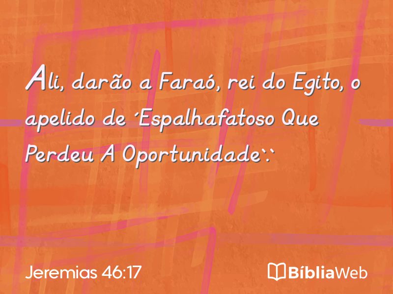 Jeremias 46:17 em imagem para compartilhar