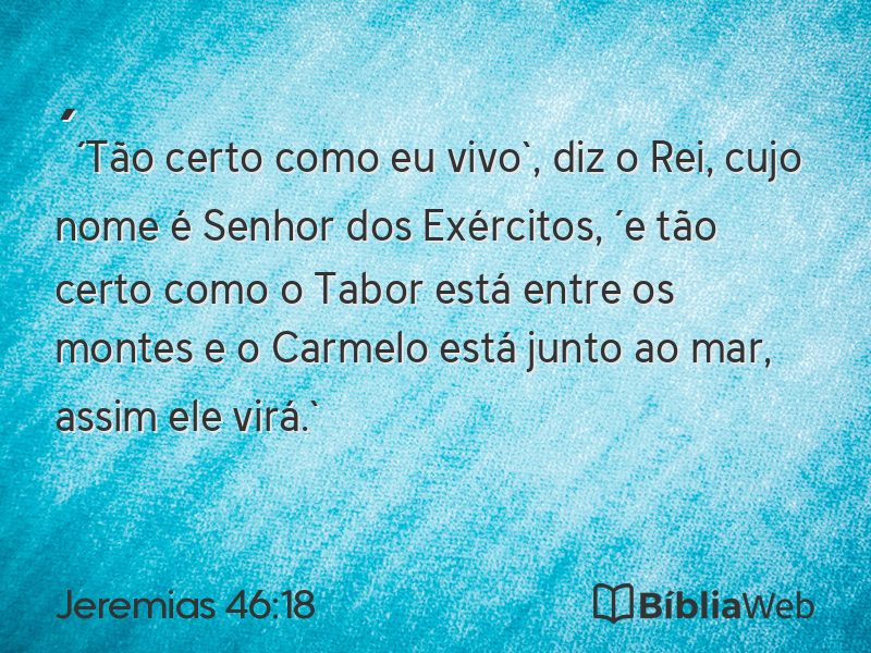 Jeremias 46:18 em imagem para compartilhar