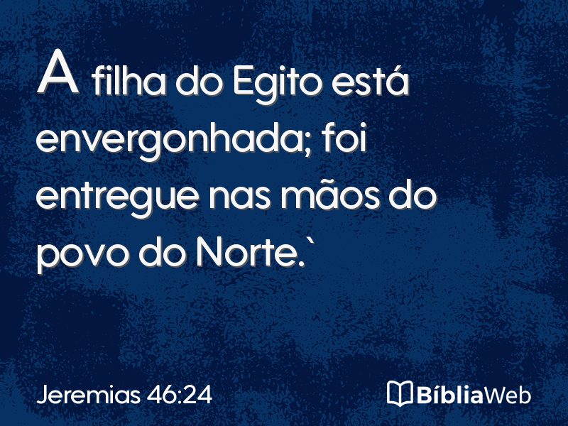 Jeremias 46:24 em imagem para compartilhar