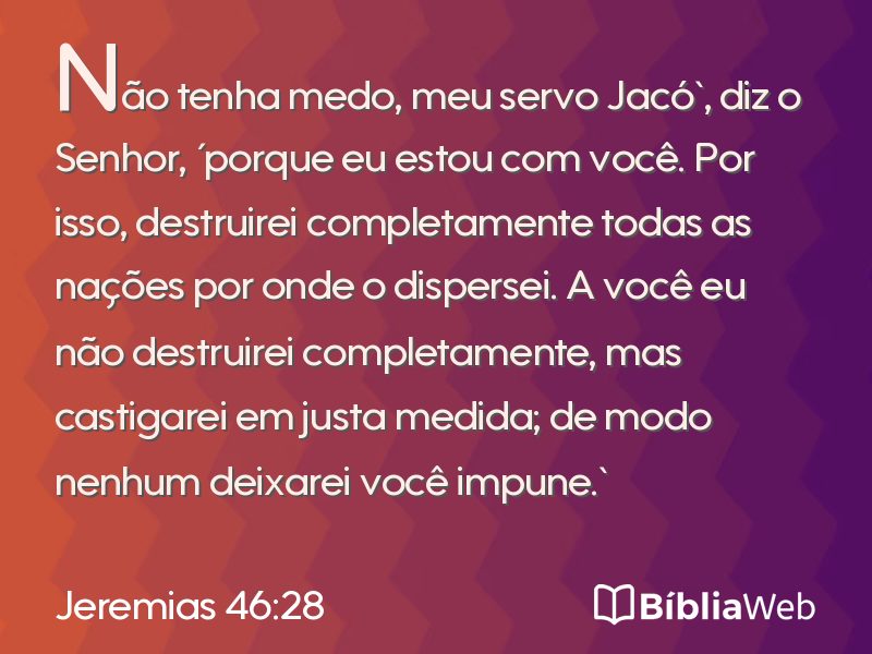 Jeremias 46:28 em imagem para compartilhar