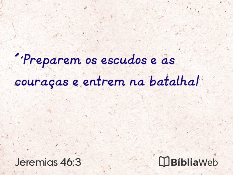 Jeremias 46:3 em imagem para compartilhar