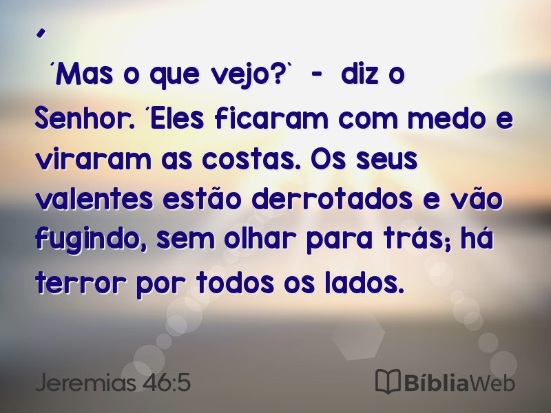 Jeremias 46:5 em imagem para compartilhar