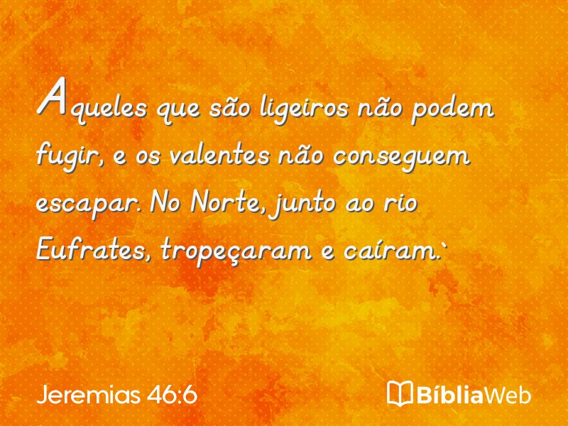 Jeremias 46:6 em imagem para compartilhar