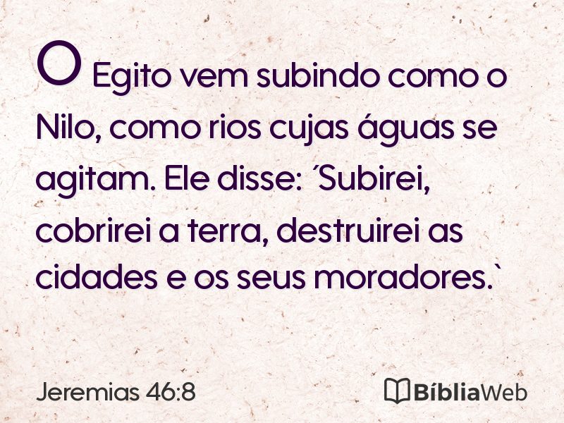 Jeremias 46:8 em imagem para compartilhar