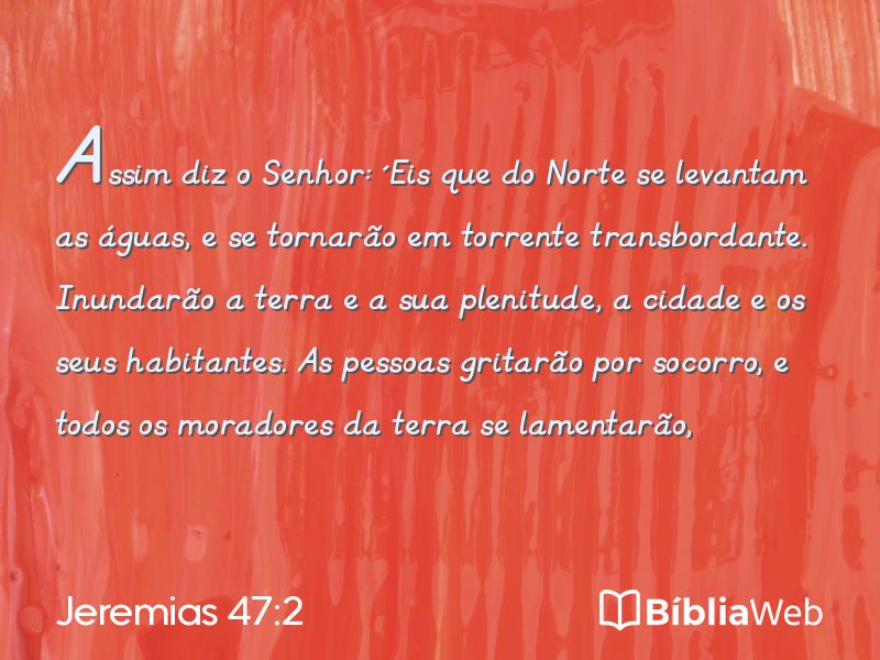 Jeremias 47:2 em imagem para compartilhar
