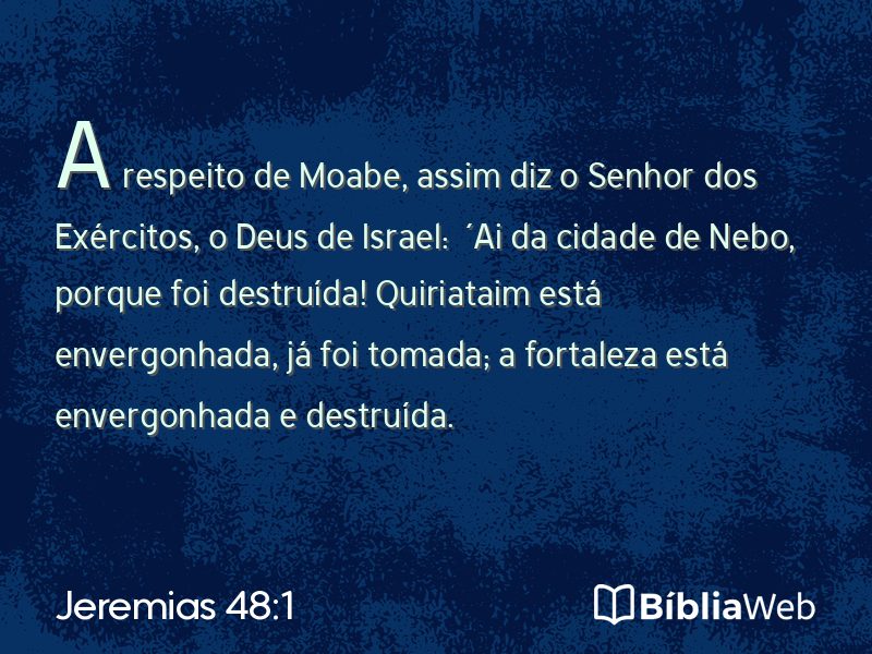 Jeremias 48:1 em imagem para compartilhar