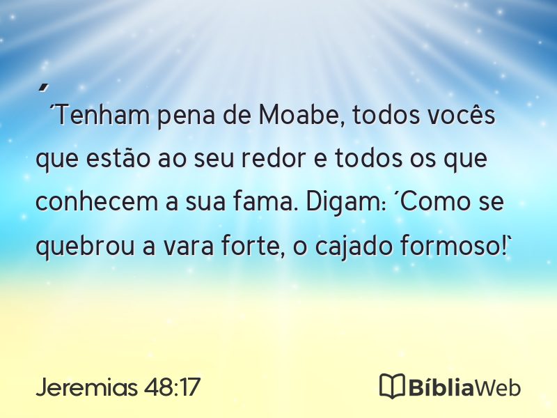 Jeremias 48:17 em imagem para compartilhar