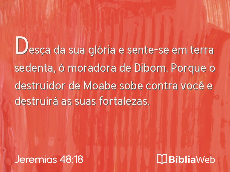 Jeremias 48:18 em imagem para compartilhar