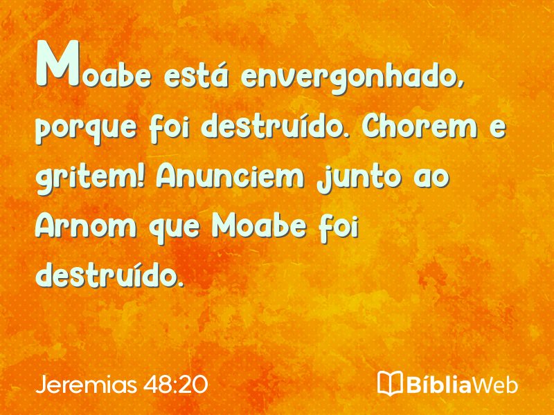 Jeremias 48:20 em imagem para compartilhar