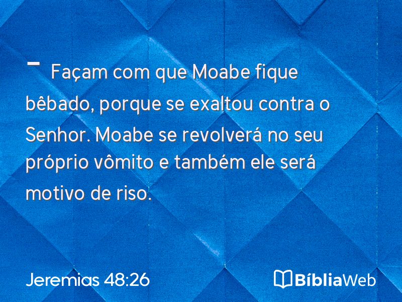 Jeremias 48:26 em imagem para compartilhar