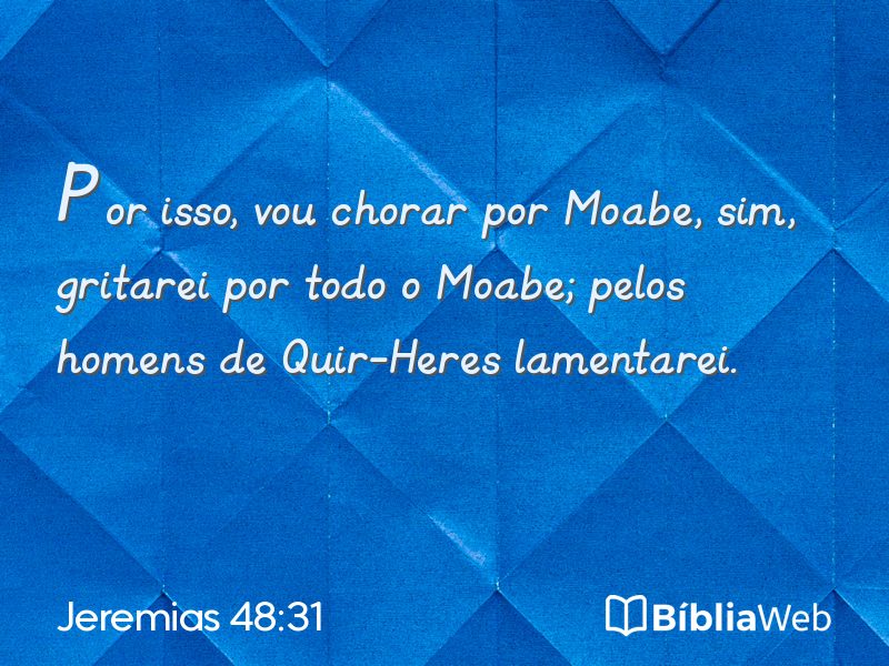 Jeremias 48:31 em imagem para compartilhar
