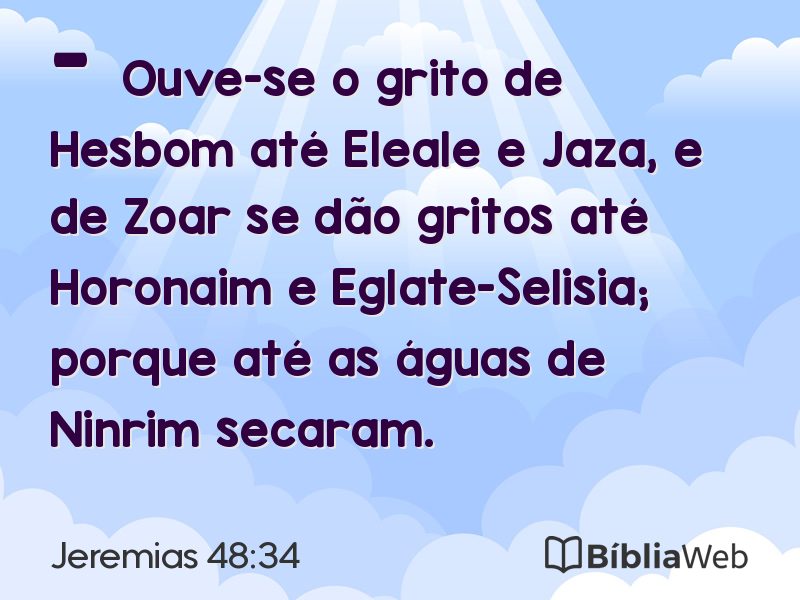 Jeremias 48:34 em imagem para compartilhar