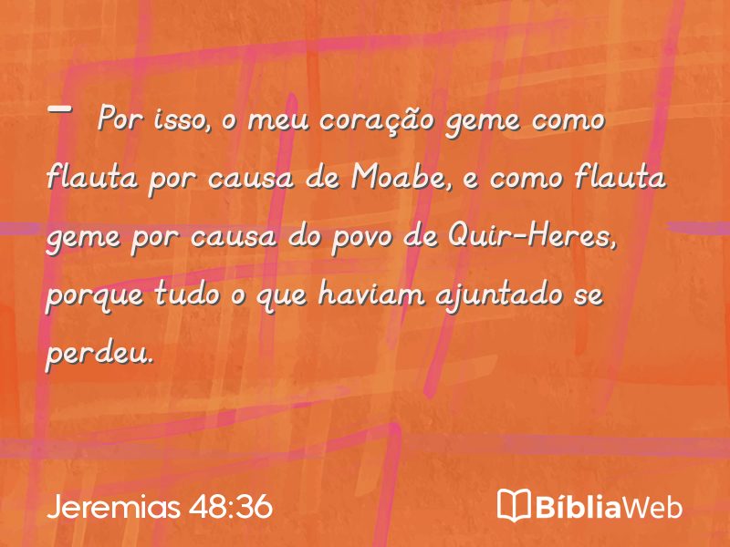 Jeremias 48:36 em imagem para compartilhar