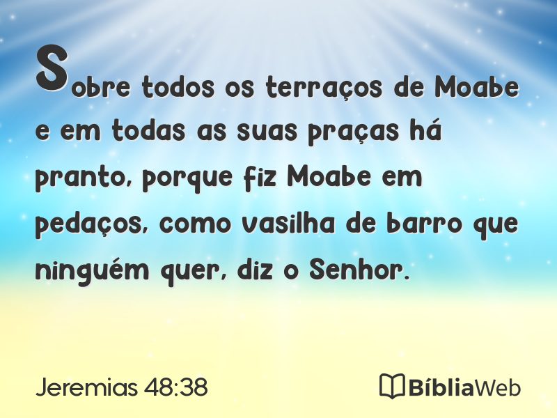 Jeremias 48:38 em imagem para compartilhar