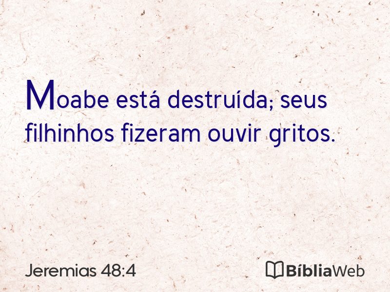 Jeremias 48:4 em imagem para compartilhar