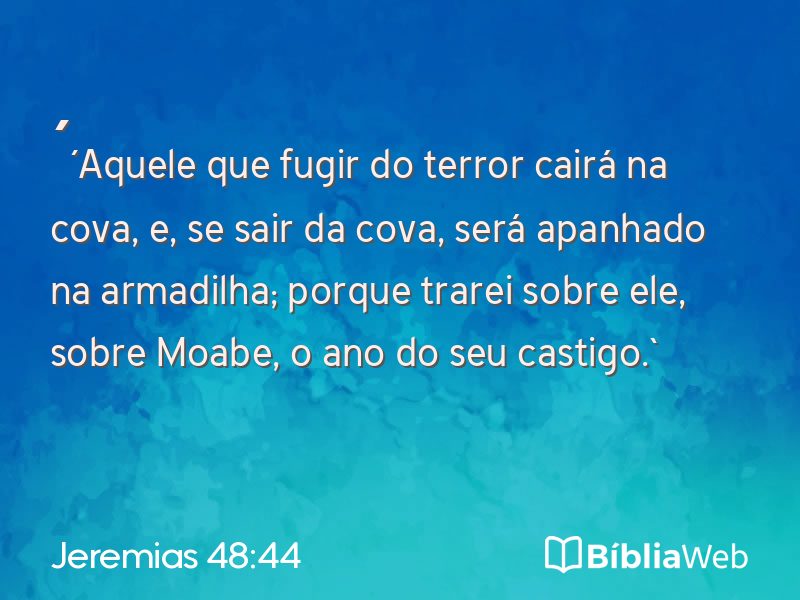 Jeremias 48:44 em imagem para compartilhar