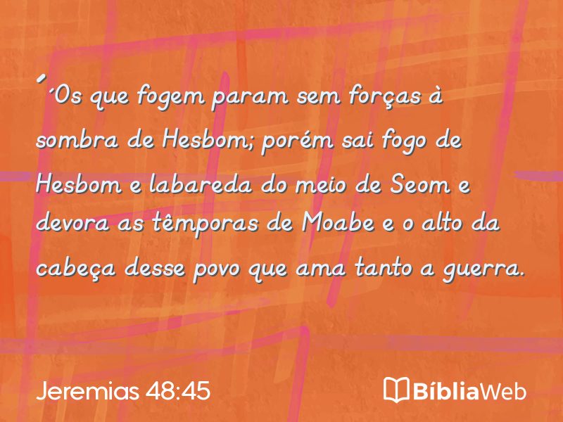 Jeremias 48:45 em imagem para compartilhar
