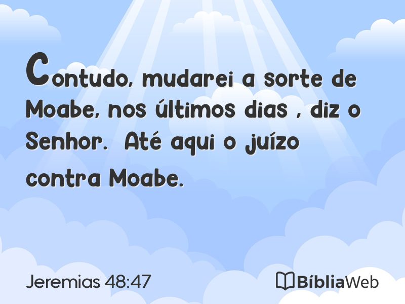 Jeremias 48:47 em imagem para compartilhar