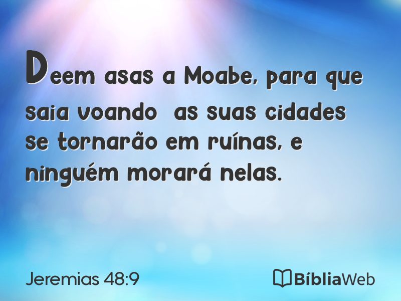 Jeremias 48:9 em imagem para compartilhar
