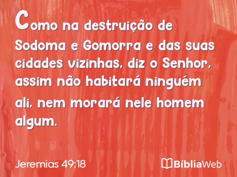 Jeremias 49:18 em imagem para compartilhar